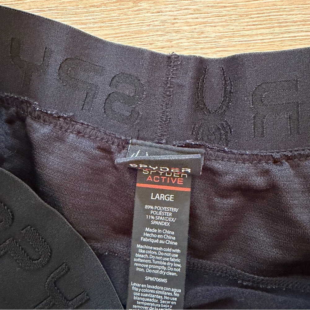 Spyder Active Proweb Black Stretch Baselayer Pant… - image 4